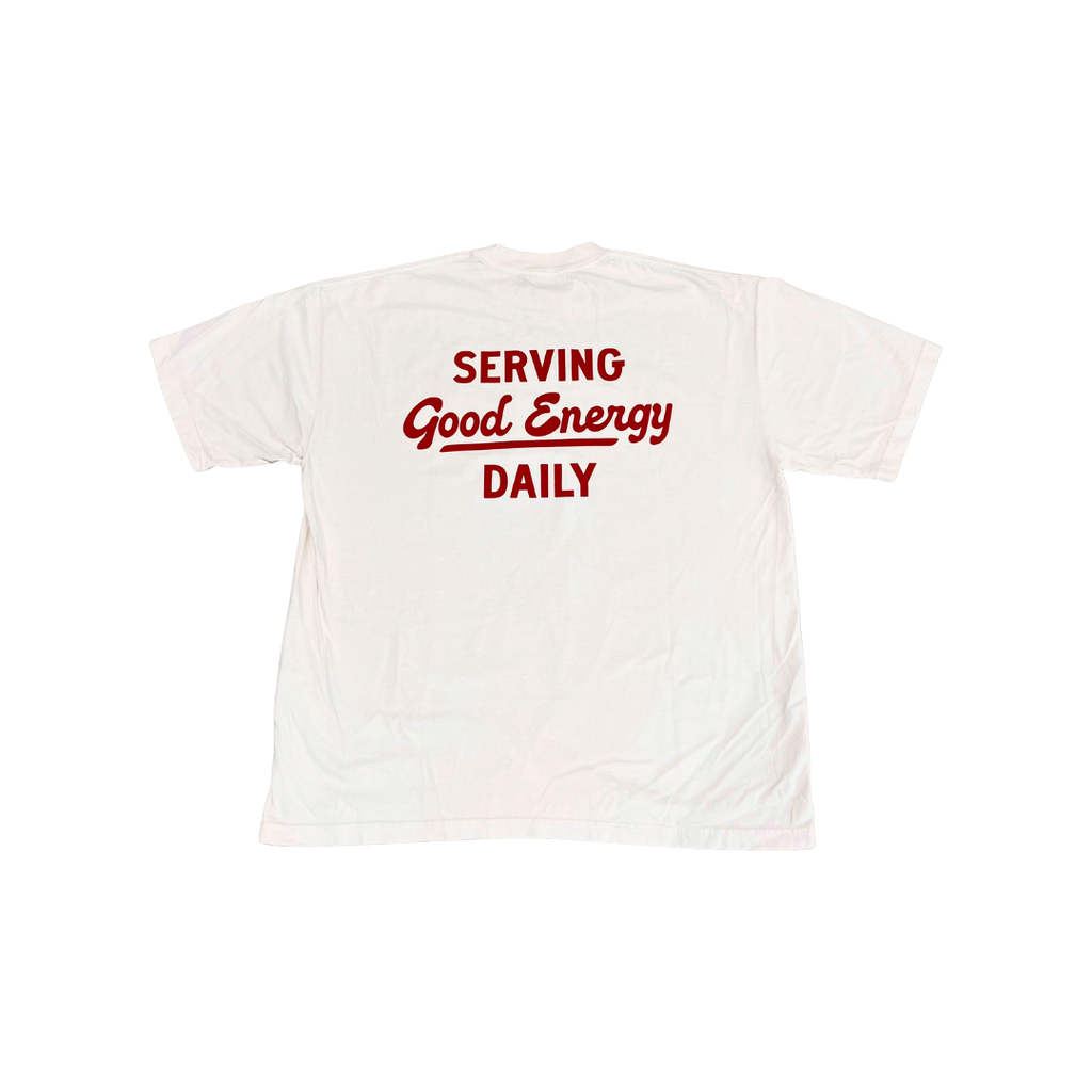 Red Script Tee