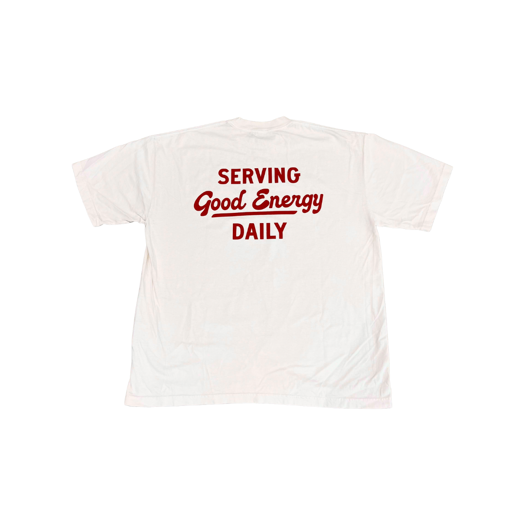 Red Script Tee