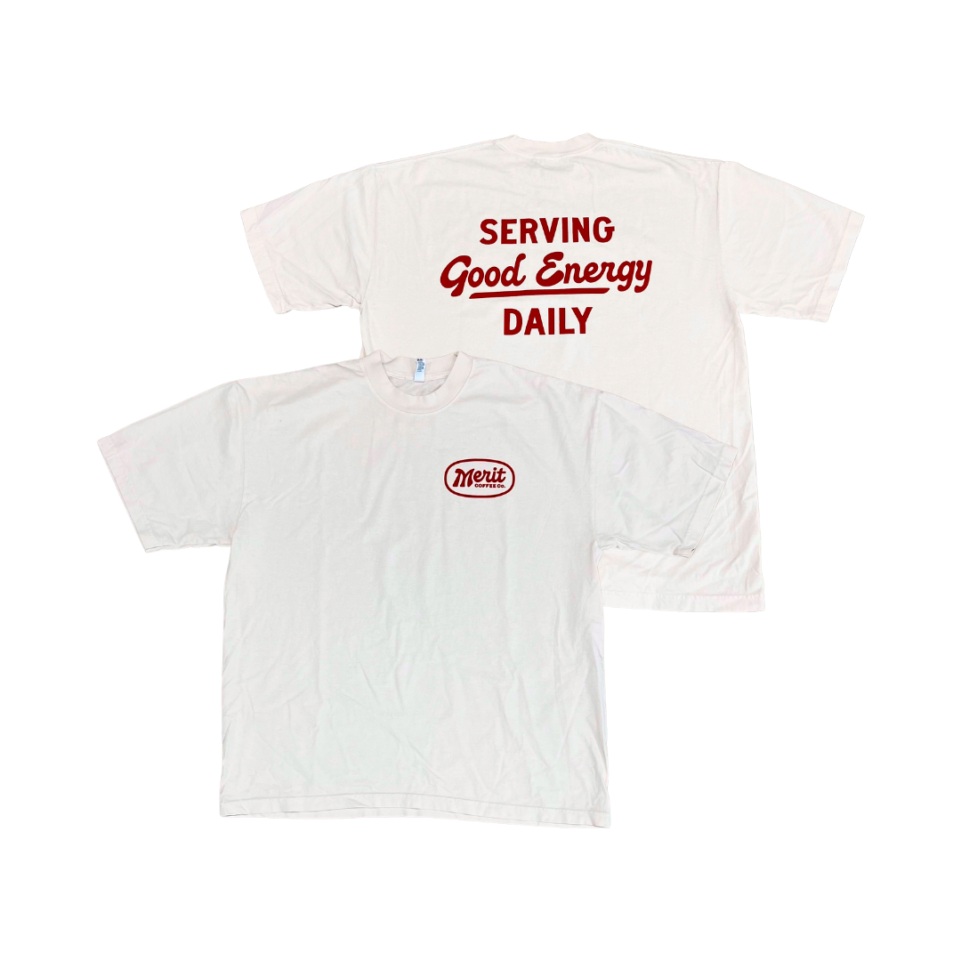 Red Script Tee